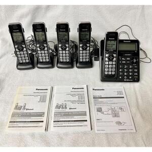 Panasonic KX-TGF780 Cordless Phone Digital Answering Machine And 5 KX-TGFA71